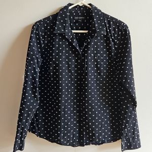 Banana Republic Dobby Untucked Classic Shirt in Women's M